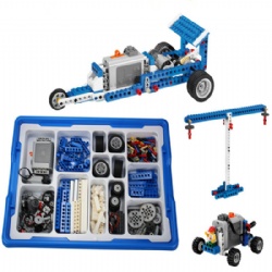 Motor combination building block structure and engineering STEM set 9686